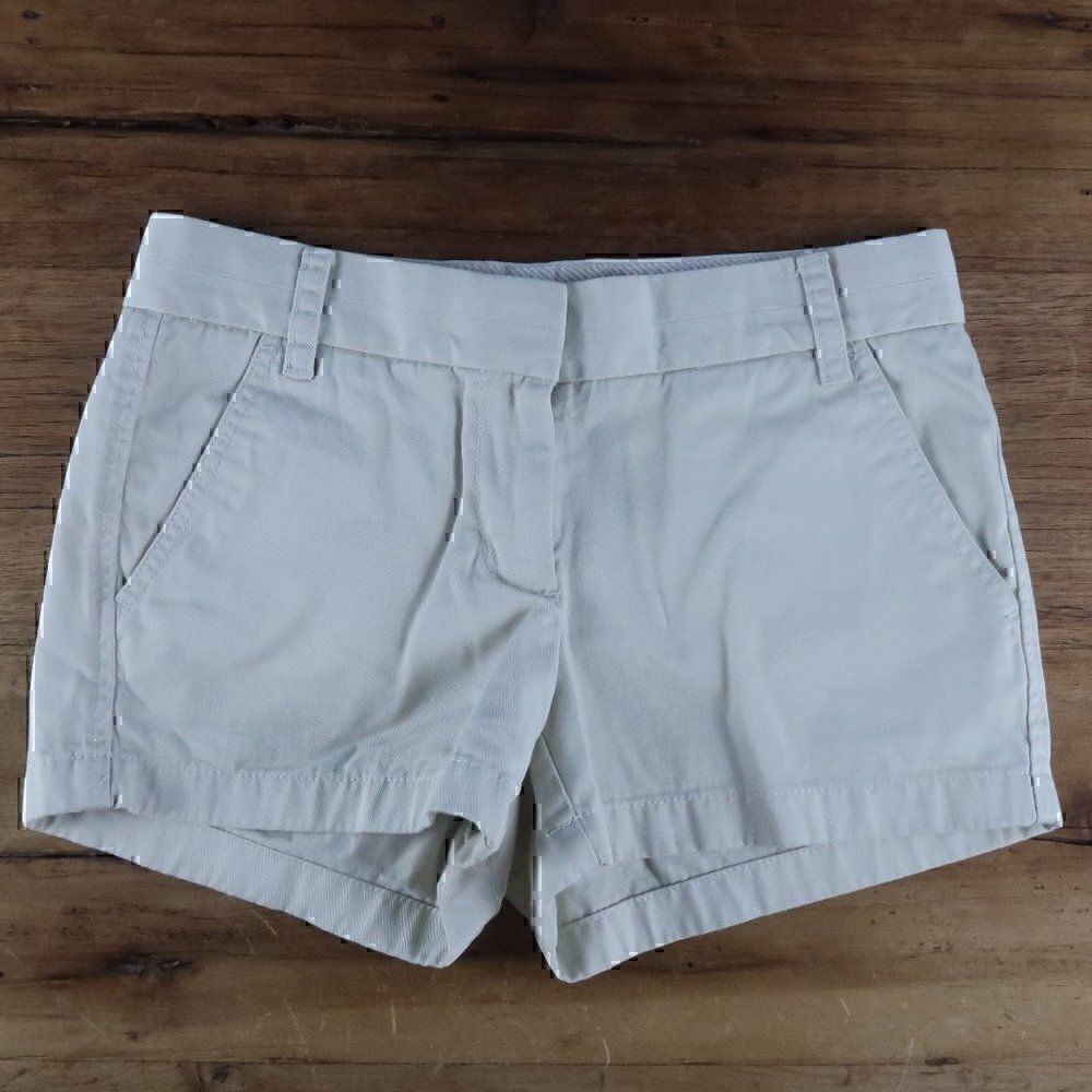 J CREW TAN CLASSIC TWILL CHINO SIZE 0